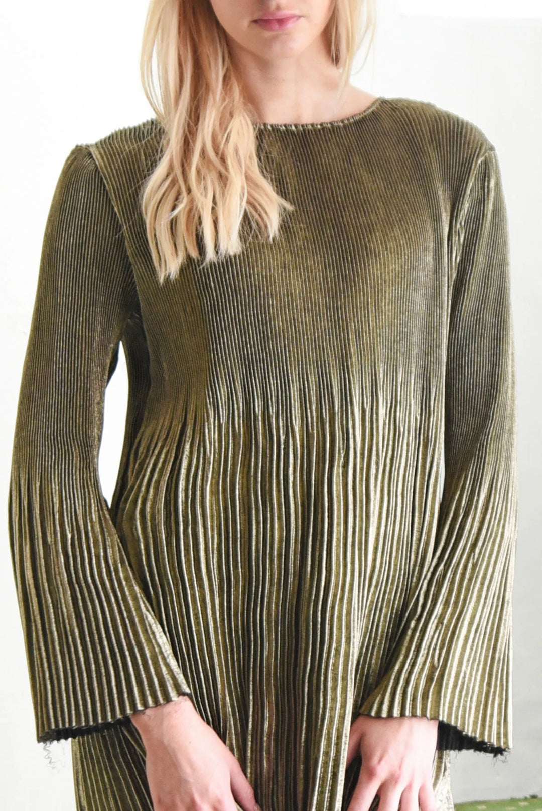 24 Karat Fold Dress | Gold
