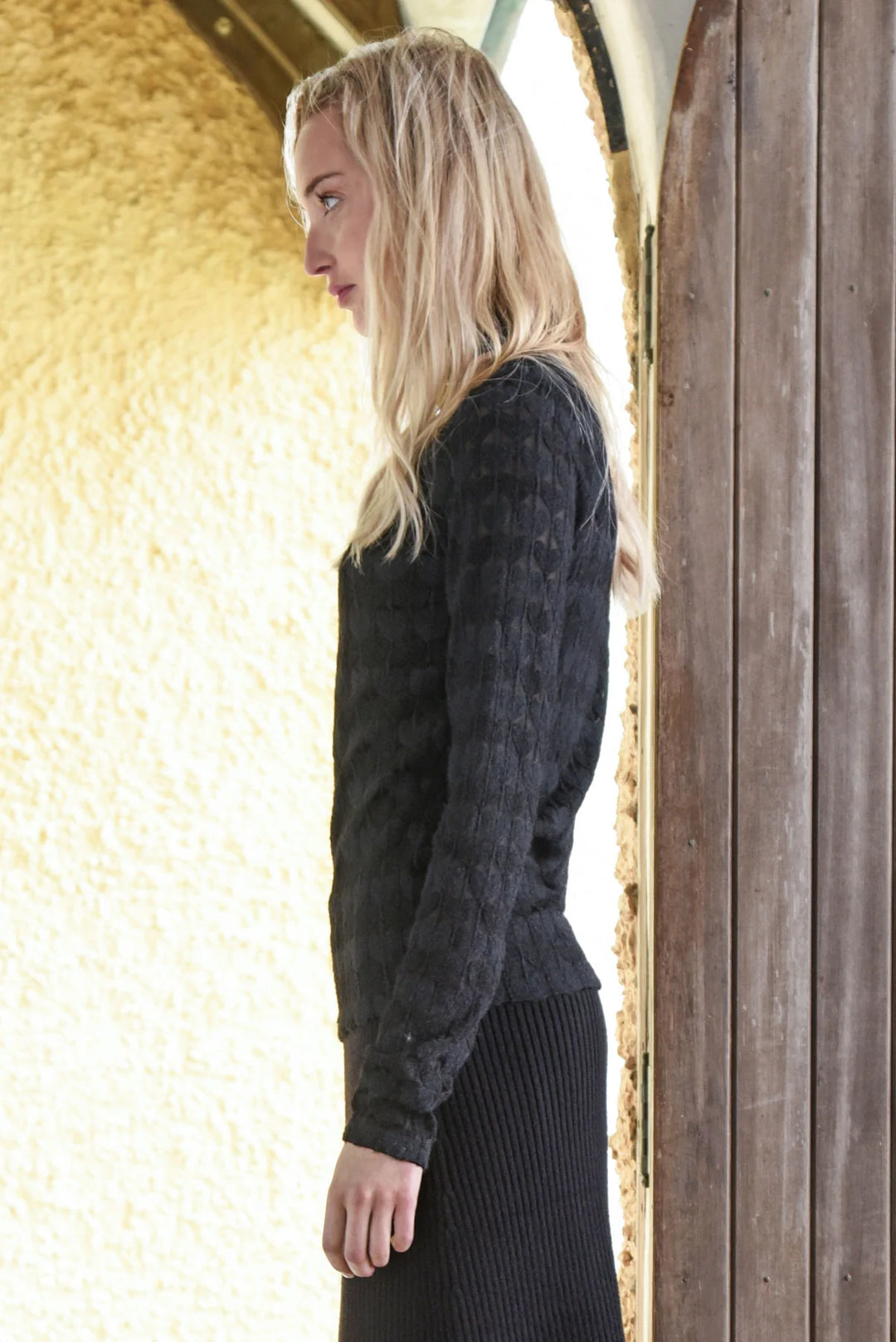 Heart Work Top | Black
