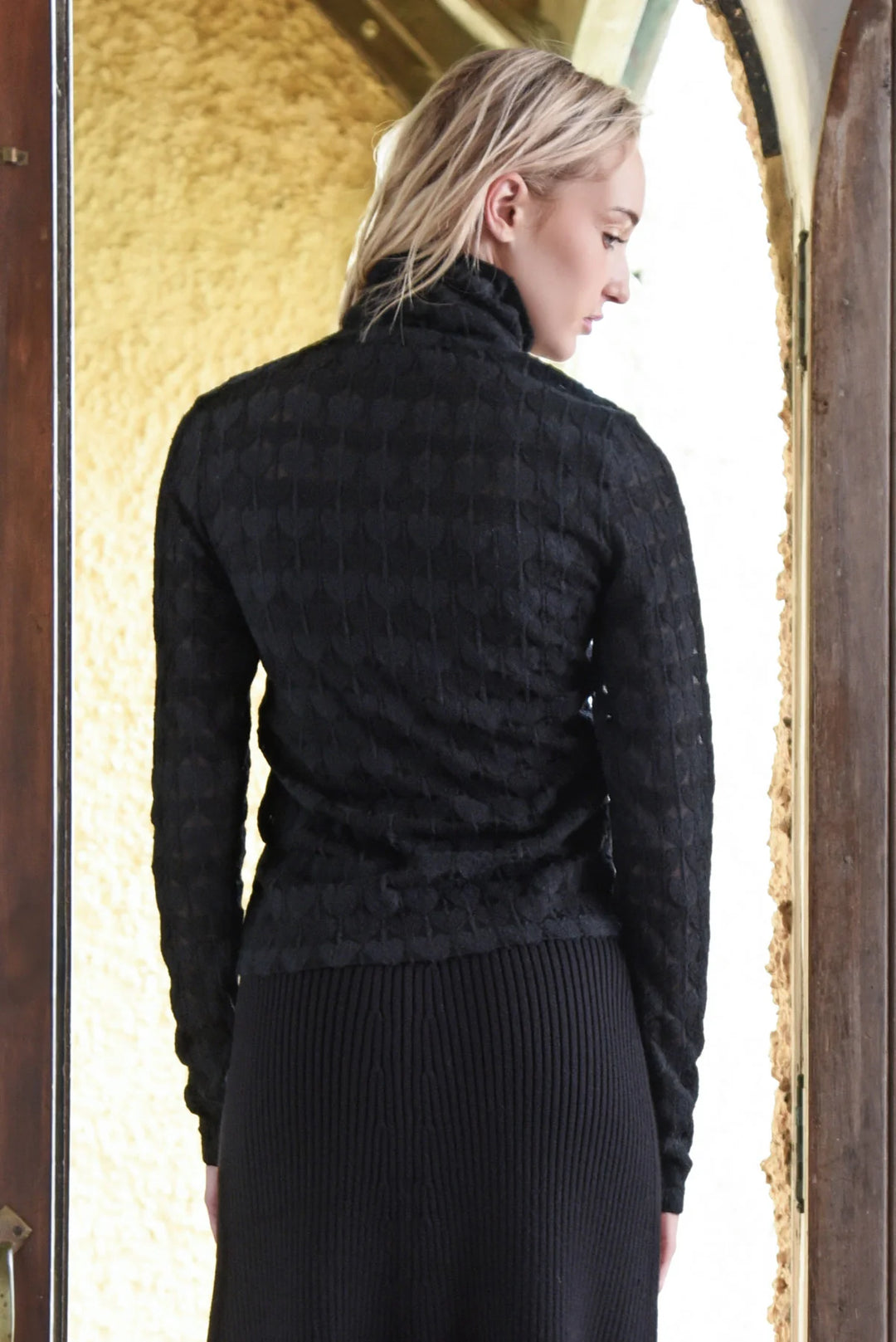 Heart Work Top | Black
