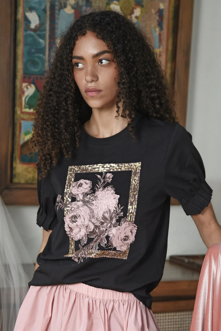 Foil & Flourish T-Shirt | Black