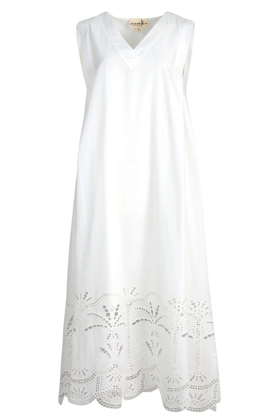 Bottom Heavy Dress | White