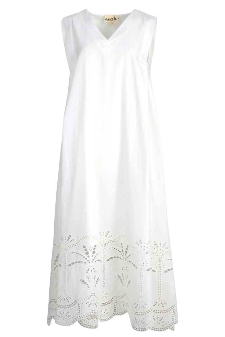 Bottom Heavy Dress | White