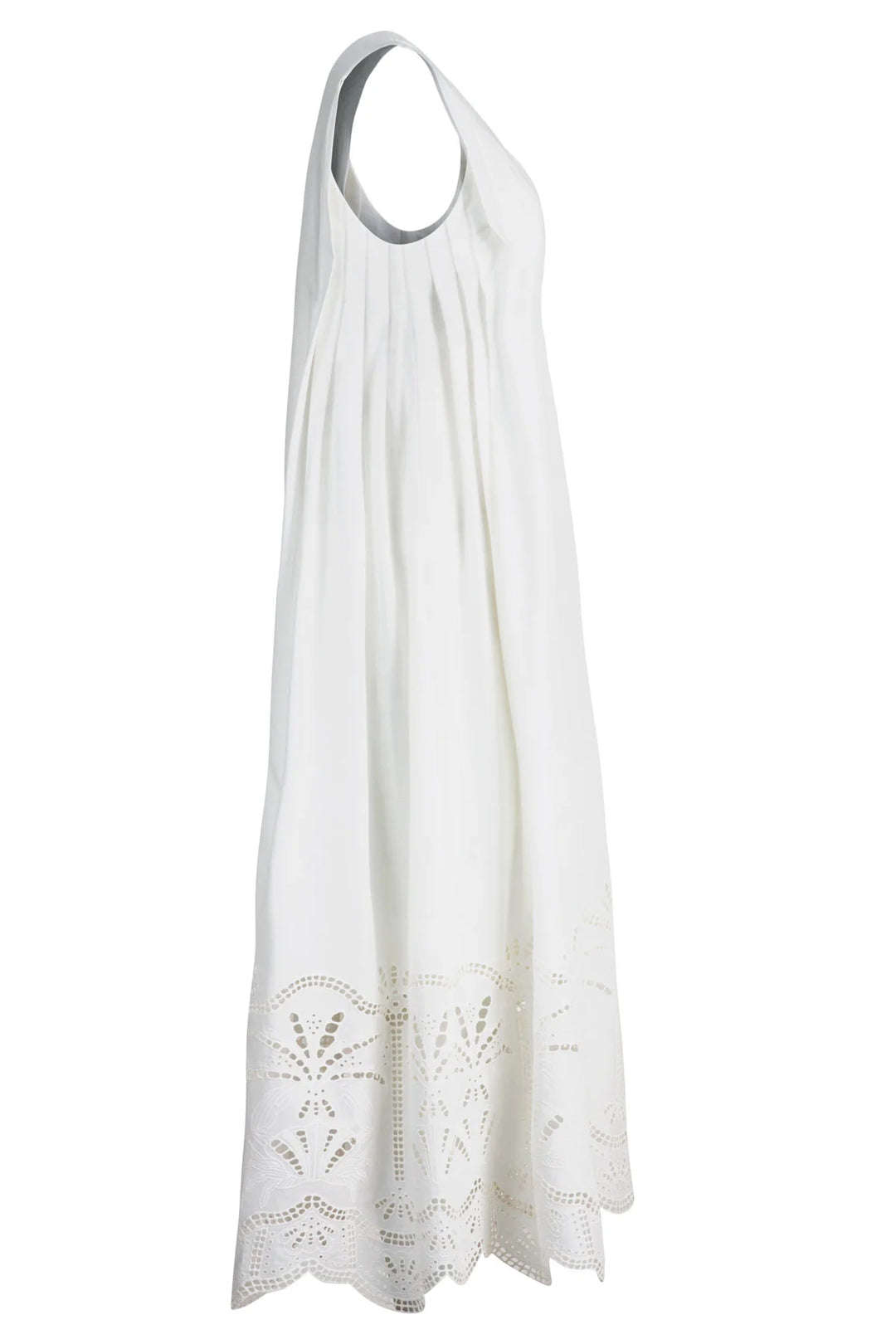 Bottom Heavy Dress | White