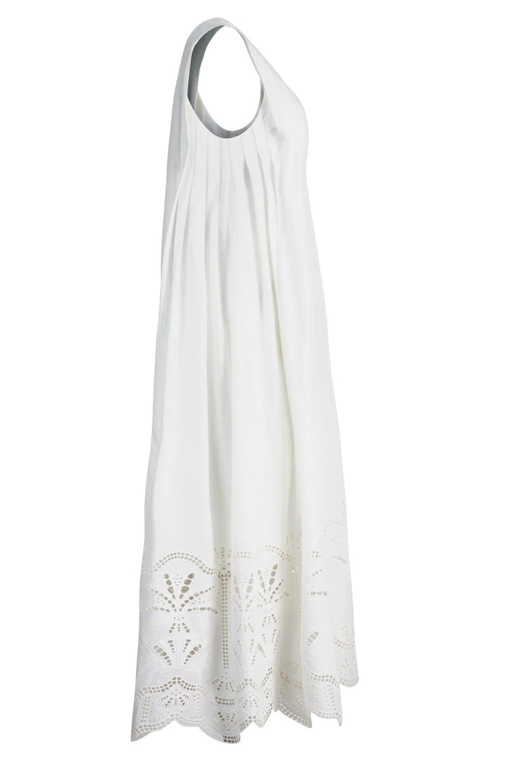 Bottom Heavy Dress | White