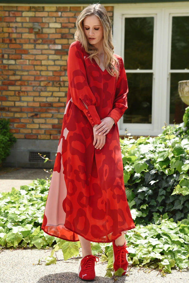 Subtle Sweet Dress | Pink/Red