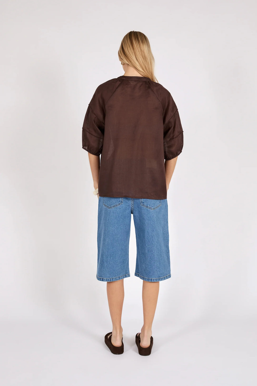 Cabana Blouse | Choc