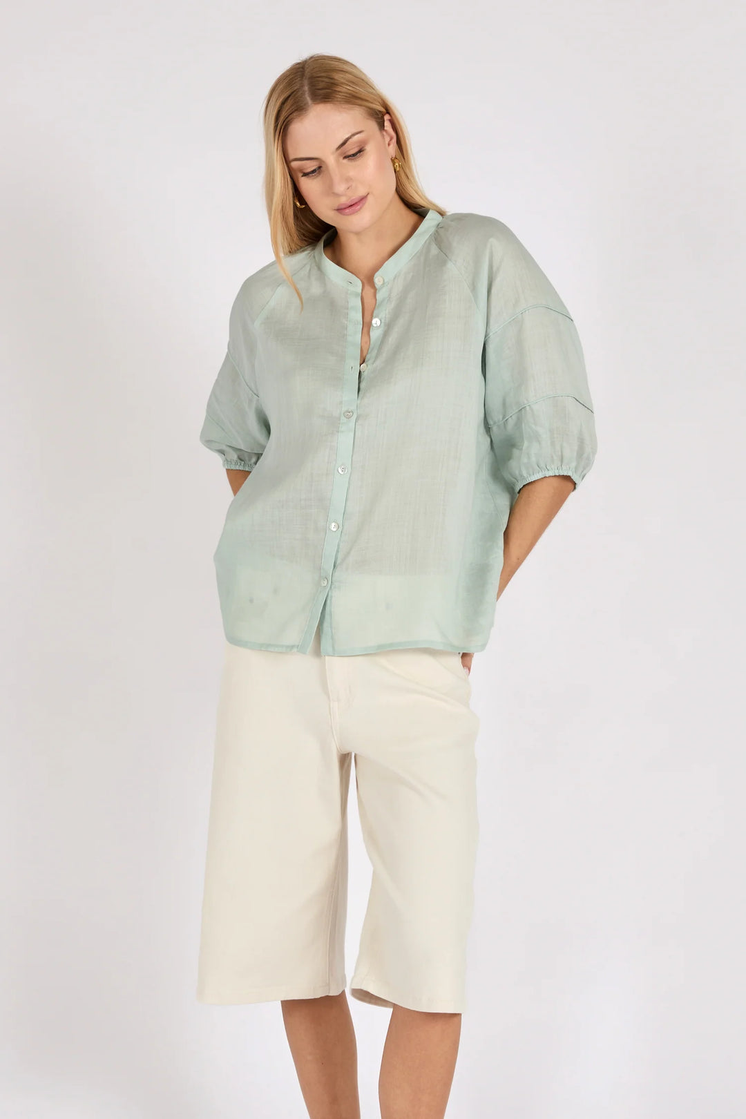Cabana Blouse | Mint