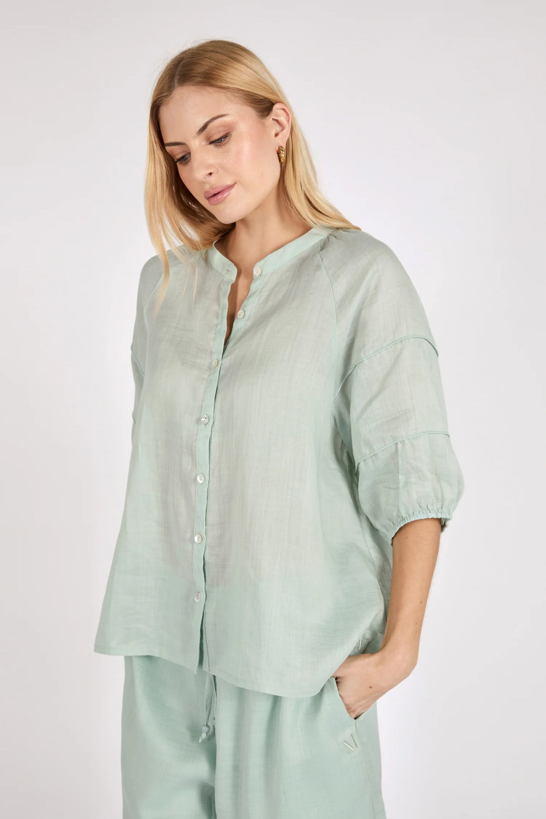 Cabana Blouse | Mint