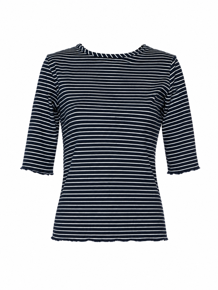 Calliope Top S/S | Navy Stripe