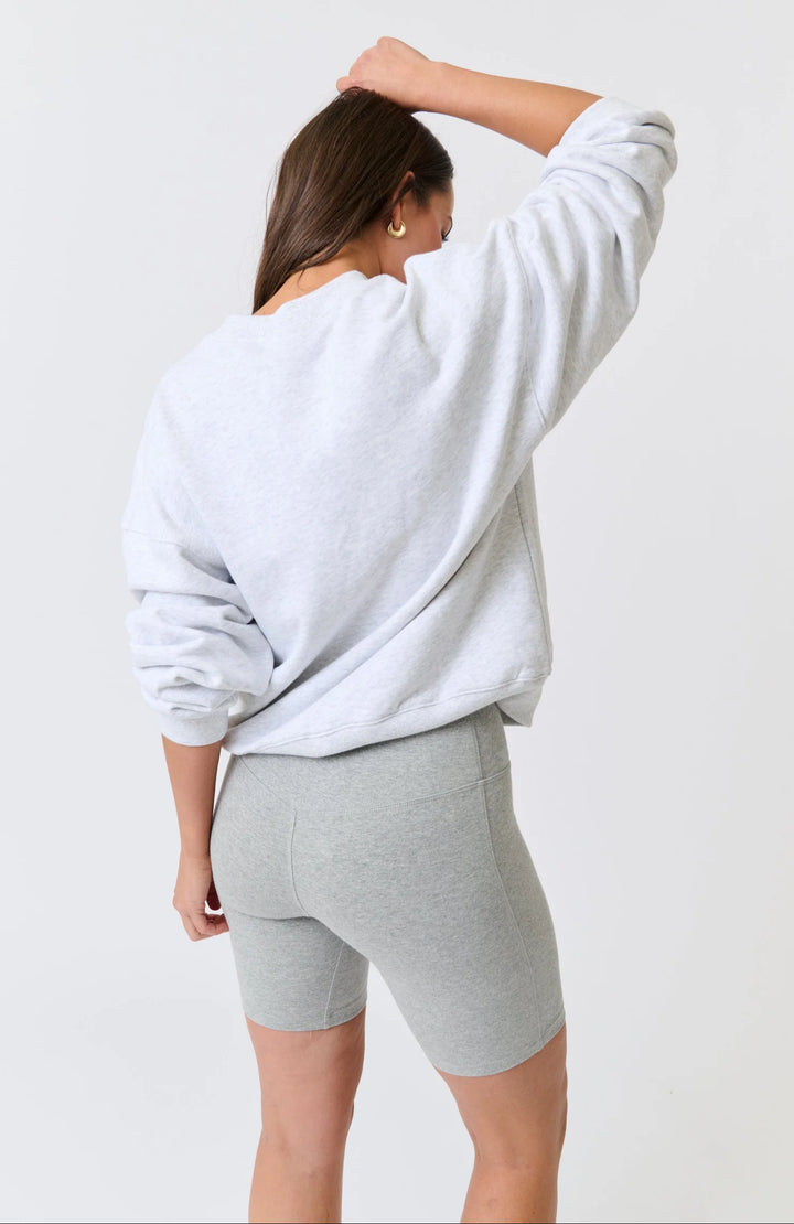 Nina Sweater | Grey Marle Varsity