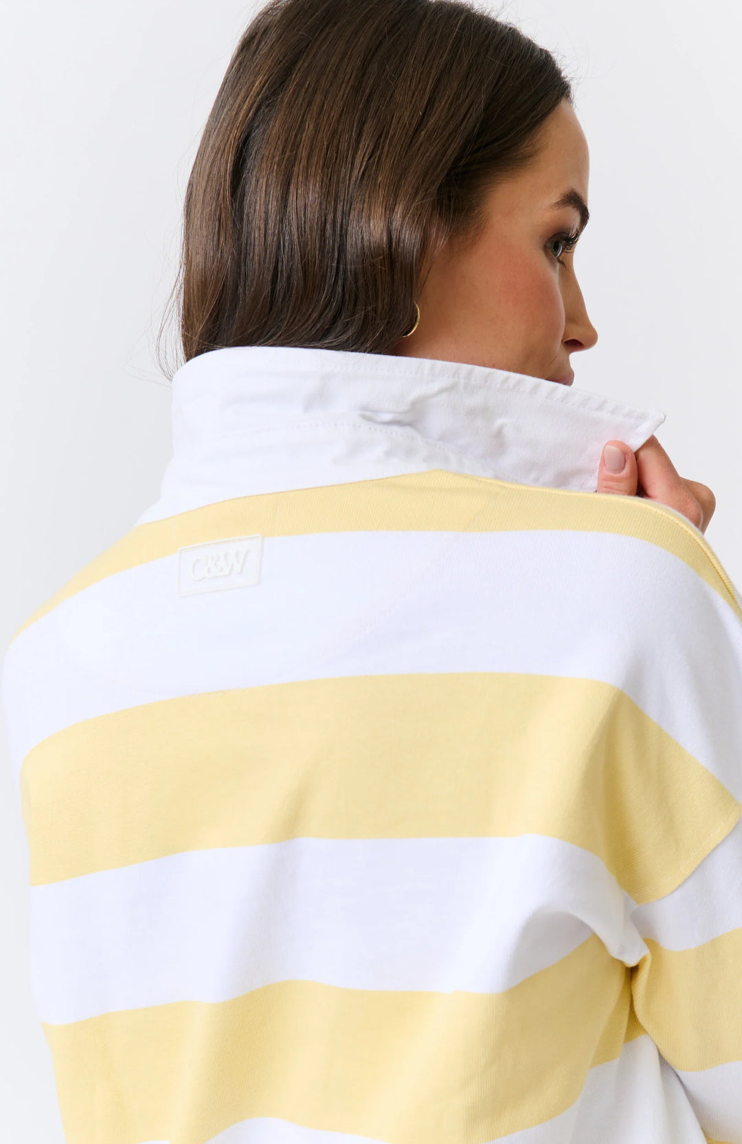 Lily Rugby Shirt | Banana Stripe