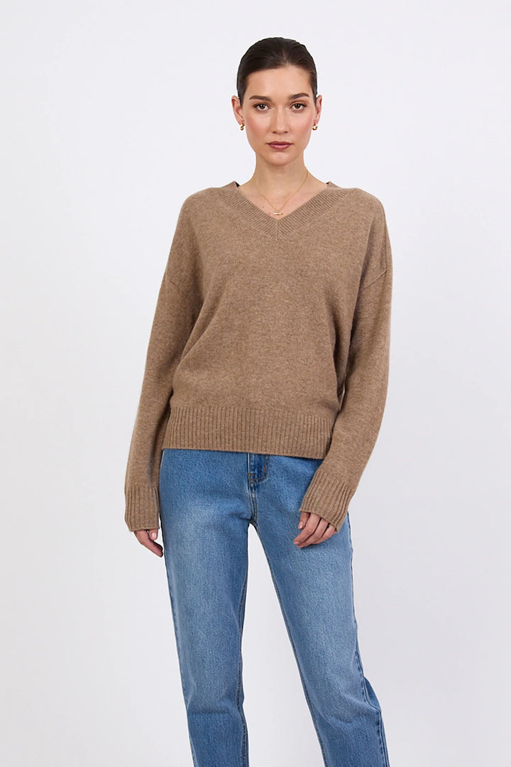 Cashmere V-Neck | Nutmeg