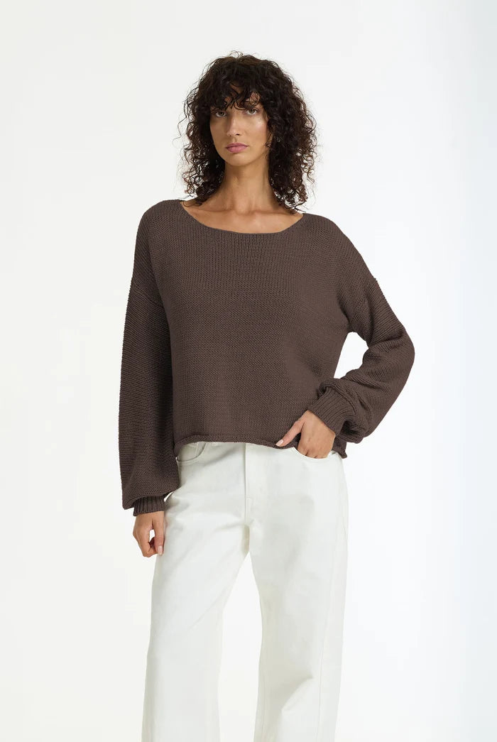 Close Sweater | Chocolate