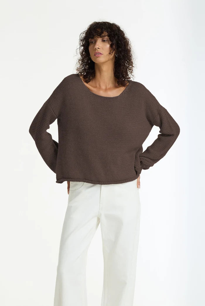 Close Sweater | Chocolate