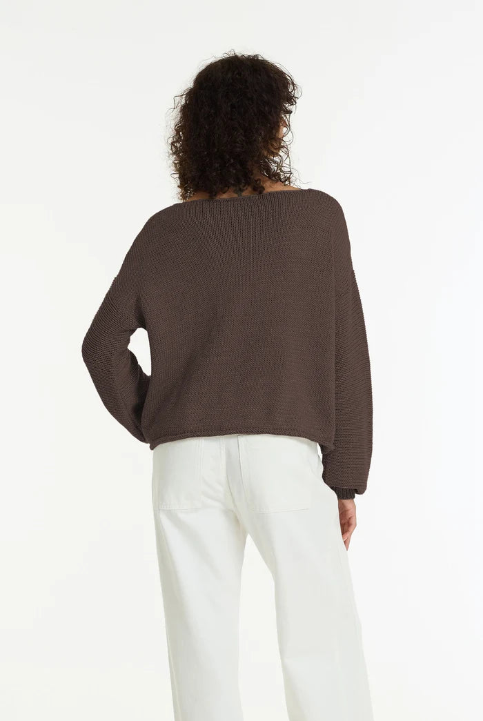 Close Sweater | Chocolate