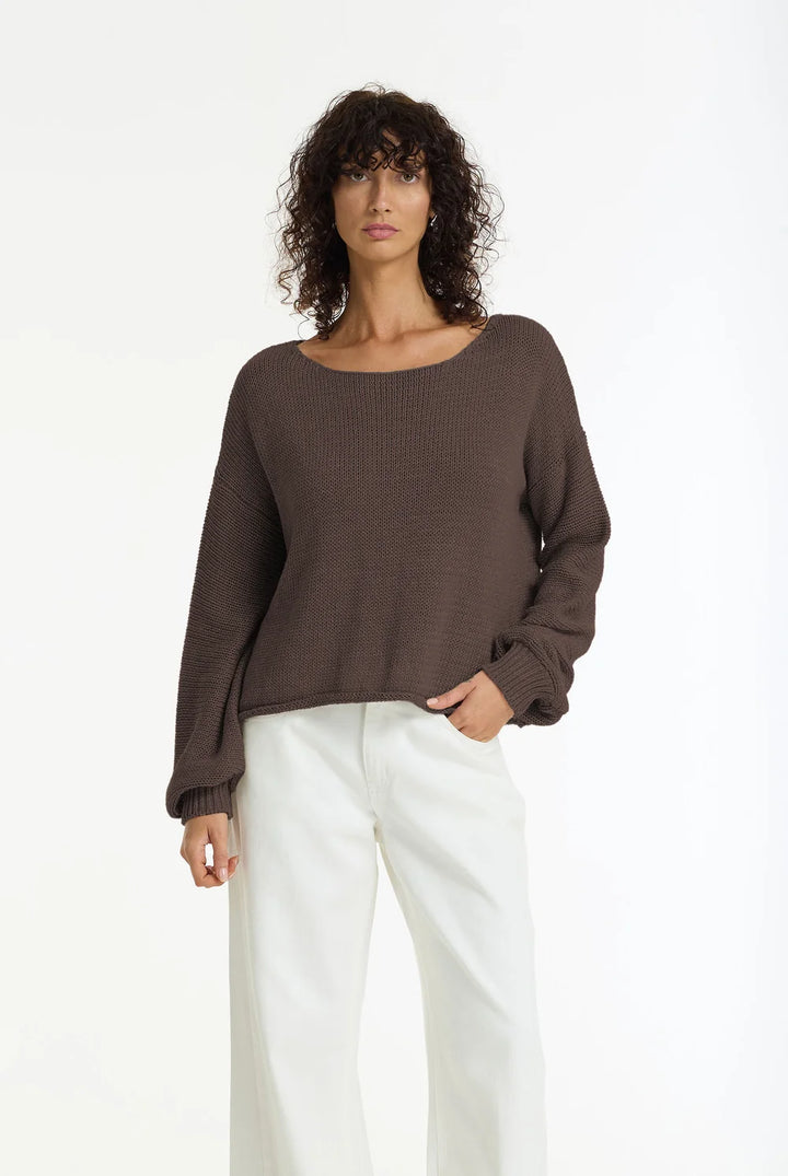 Close Sweater | Chocolate