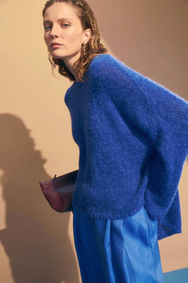 Agna Sweater | Deep Cobalt