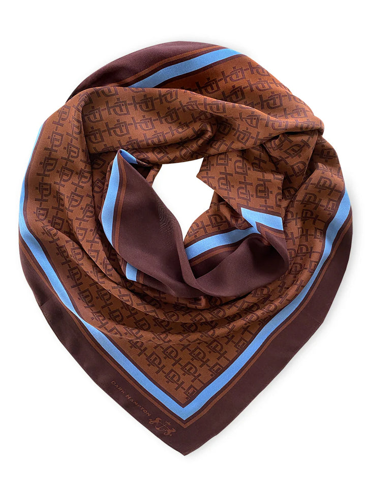 The Divian Scarf | Choc/Blue