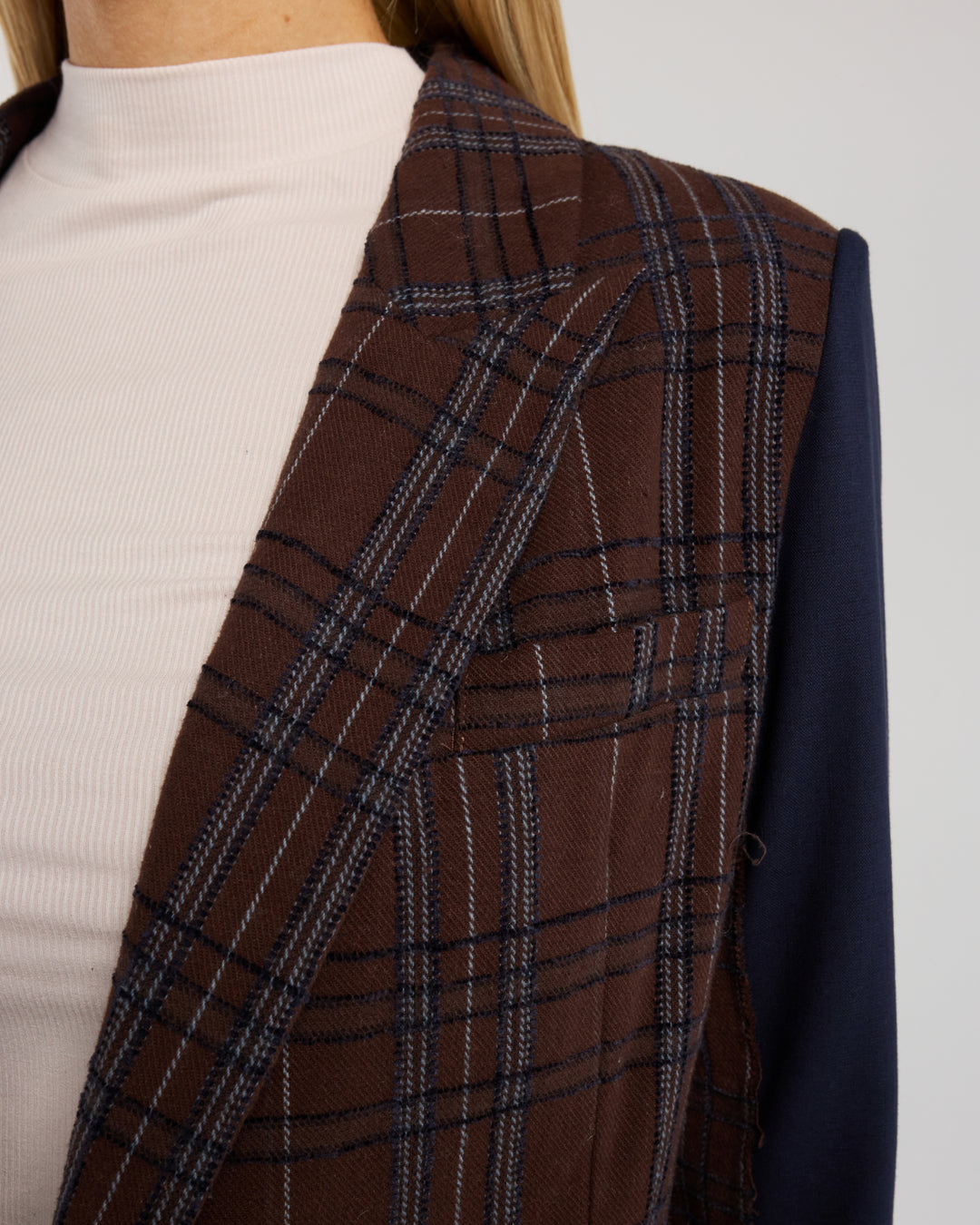 Vivienne Blazer | Chocolate Check