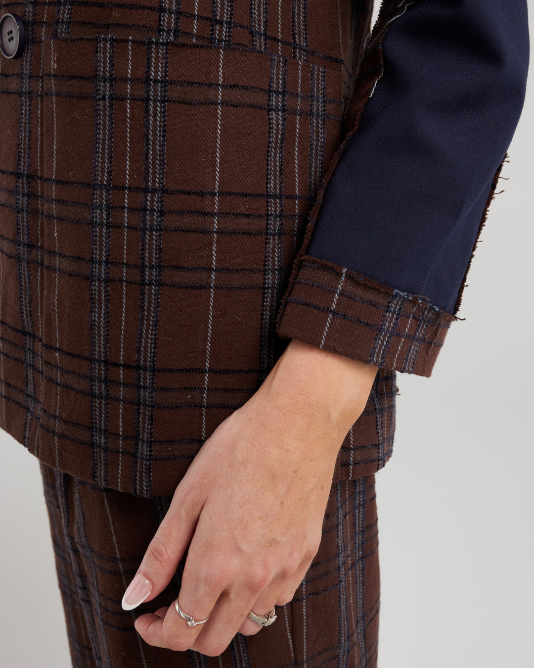 Vivienne Blazer | Chocolate Check