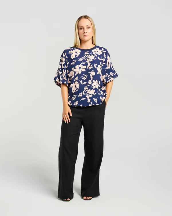 Aroha Top | Indigo Blush