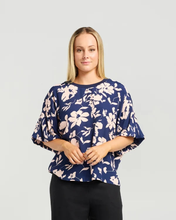 Aroha Top | Indigo Blush
