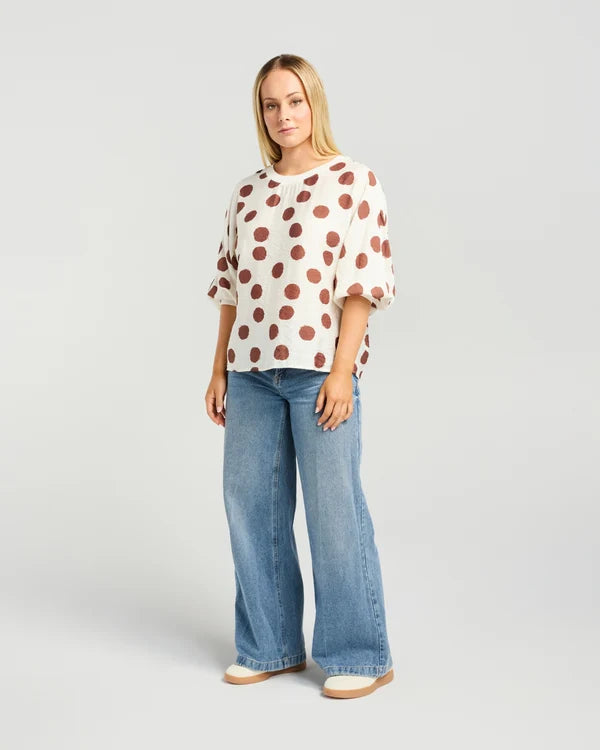 Aroha Top | Hazel Dots