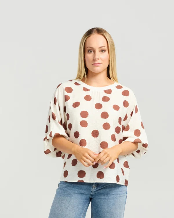 Aroha Top | Hazel Dots