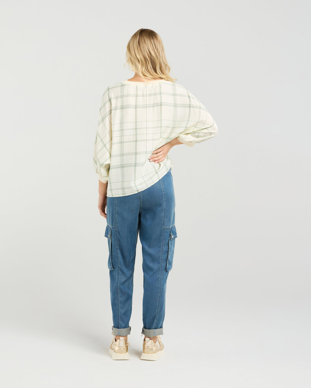 Aroha Top | Meadow Plaid