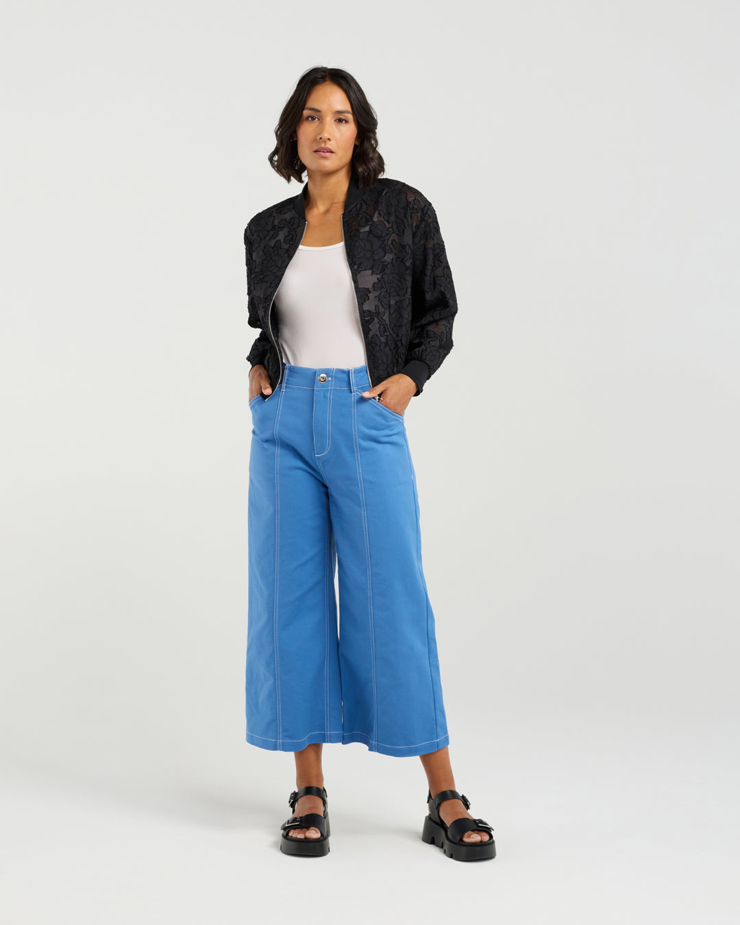 Skylar Bomber | Shadowed Florals