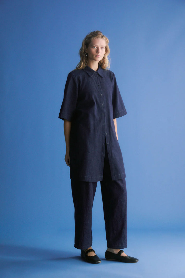 Dennem Dress | Dark Blue Rinse