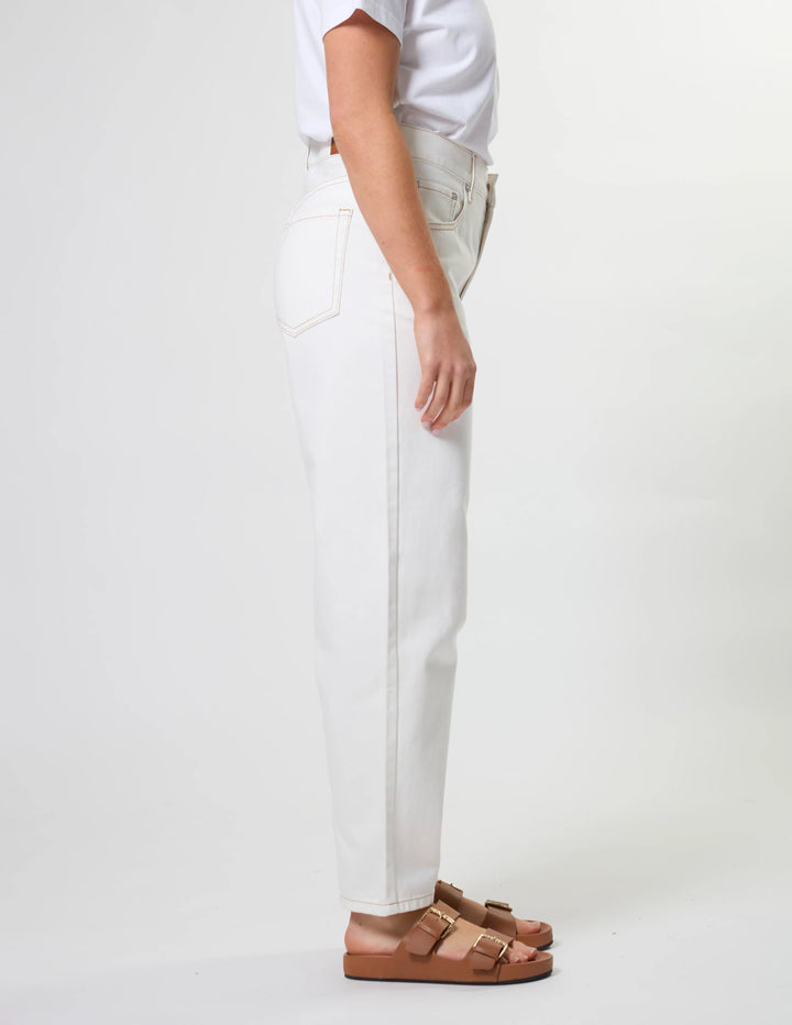 Carson Barrel Jean | Ecru