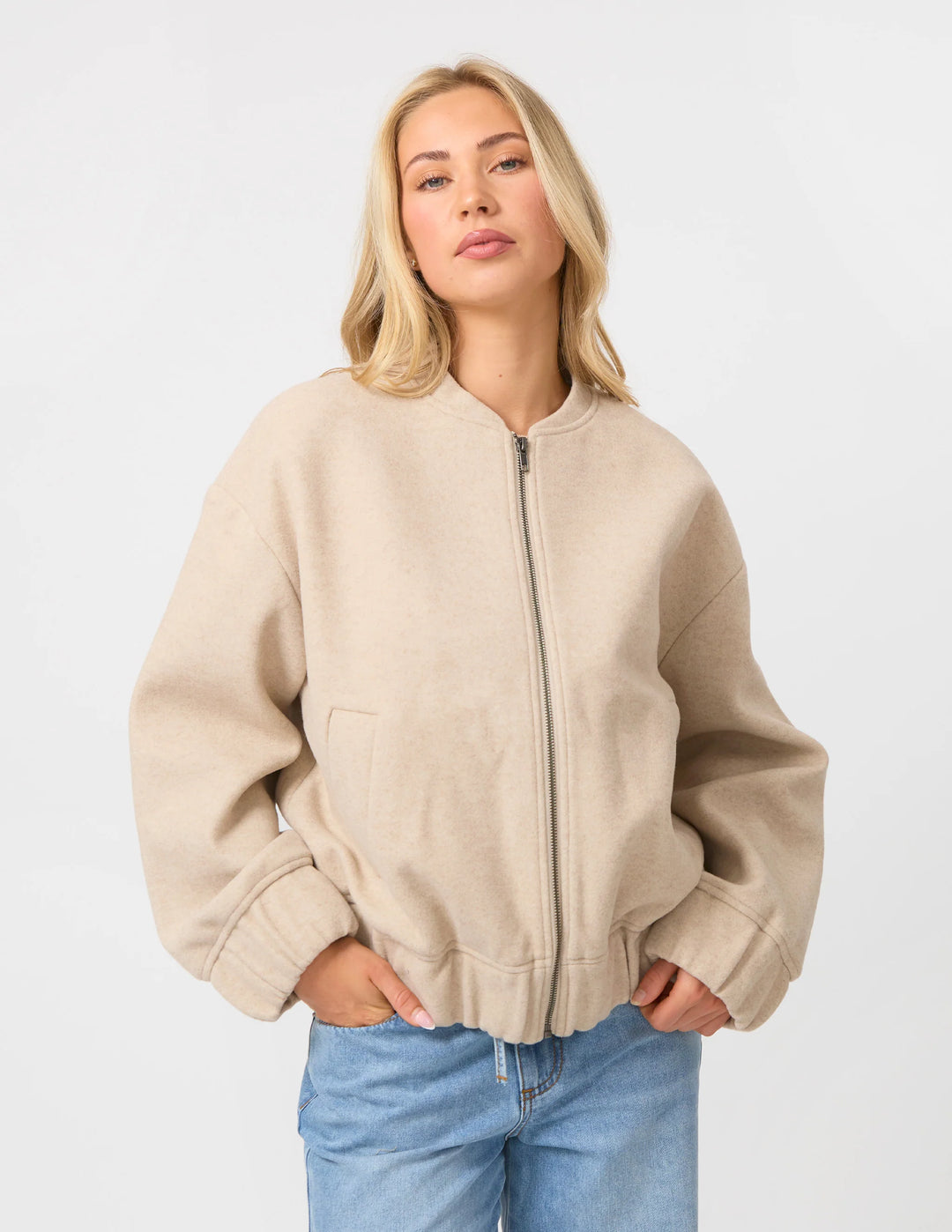 Bomber Jacket | Oat
