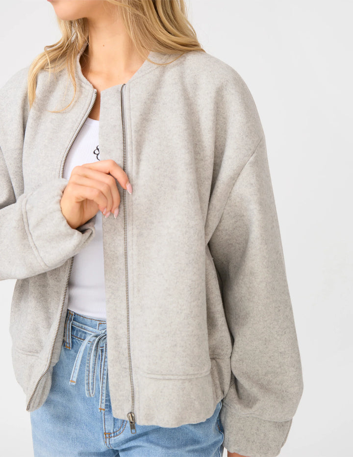 Bomber Jacket | Grey Marle
