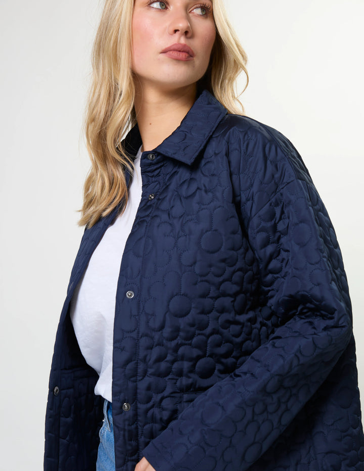 Flowerly Jacket | Navy