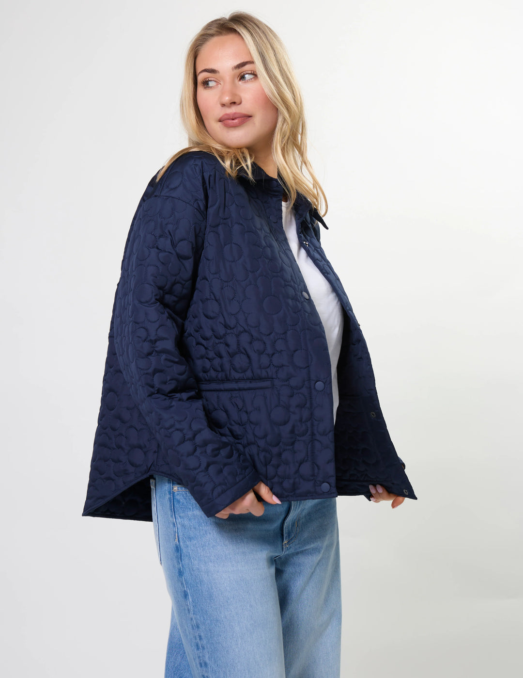 Flowerly Jacket | Navy
