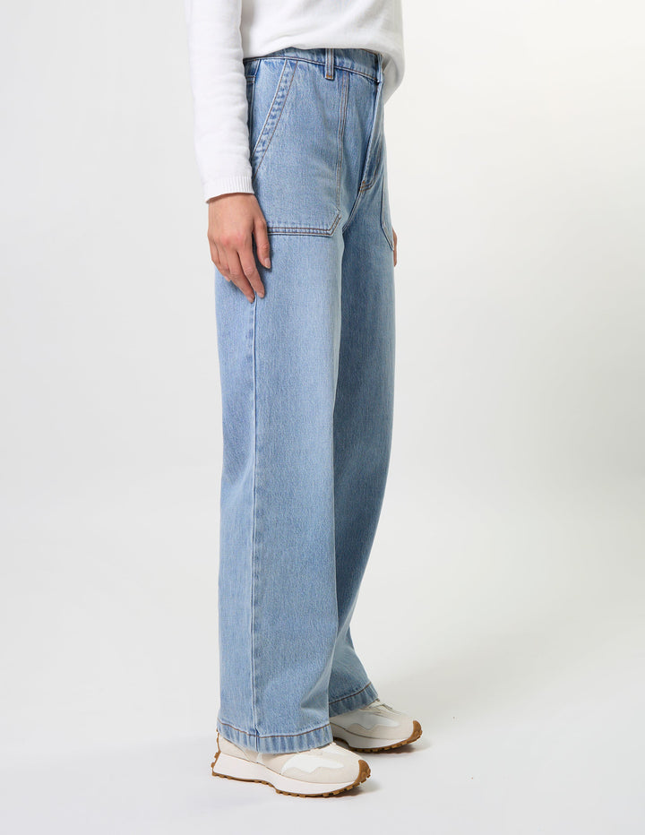 Kendall Utility Pocket Jean | Light Blue Wash