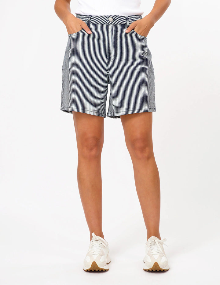 Emily Short | Navy/White Stripe