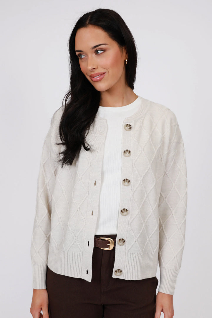 Frost Knit Cardigan | Ivory