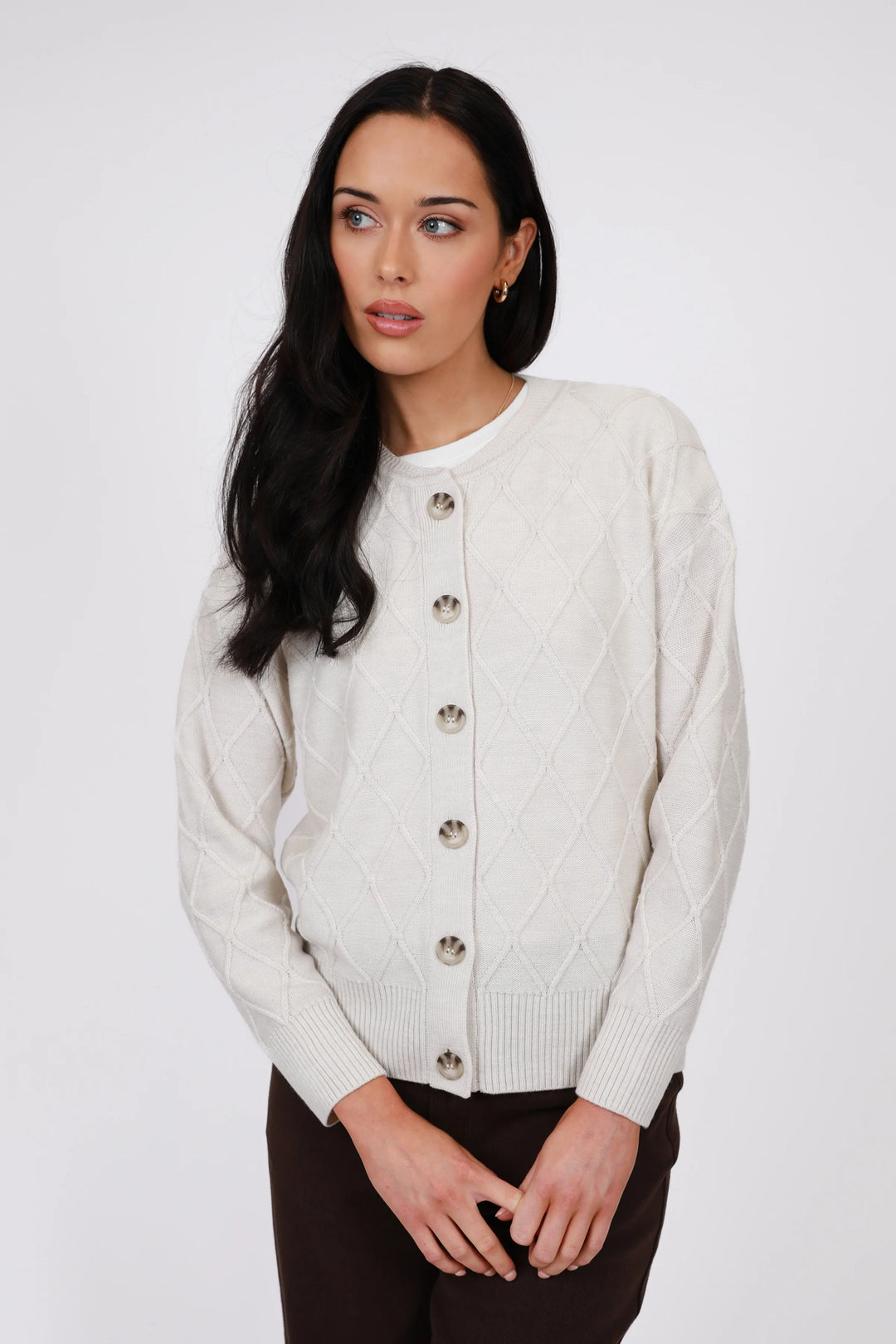 Frost Knit Cardigan | Ivory