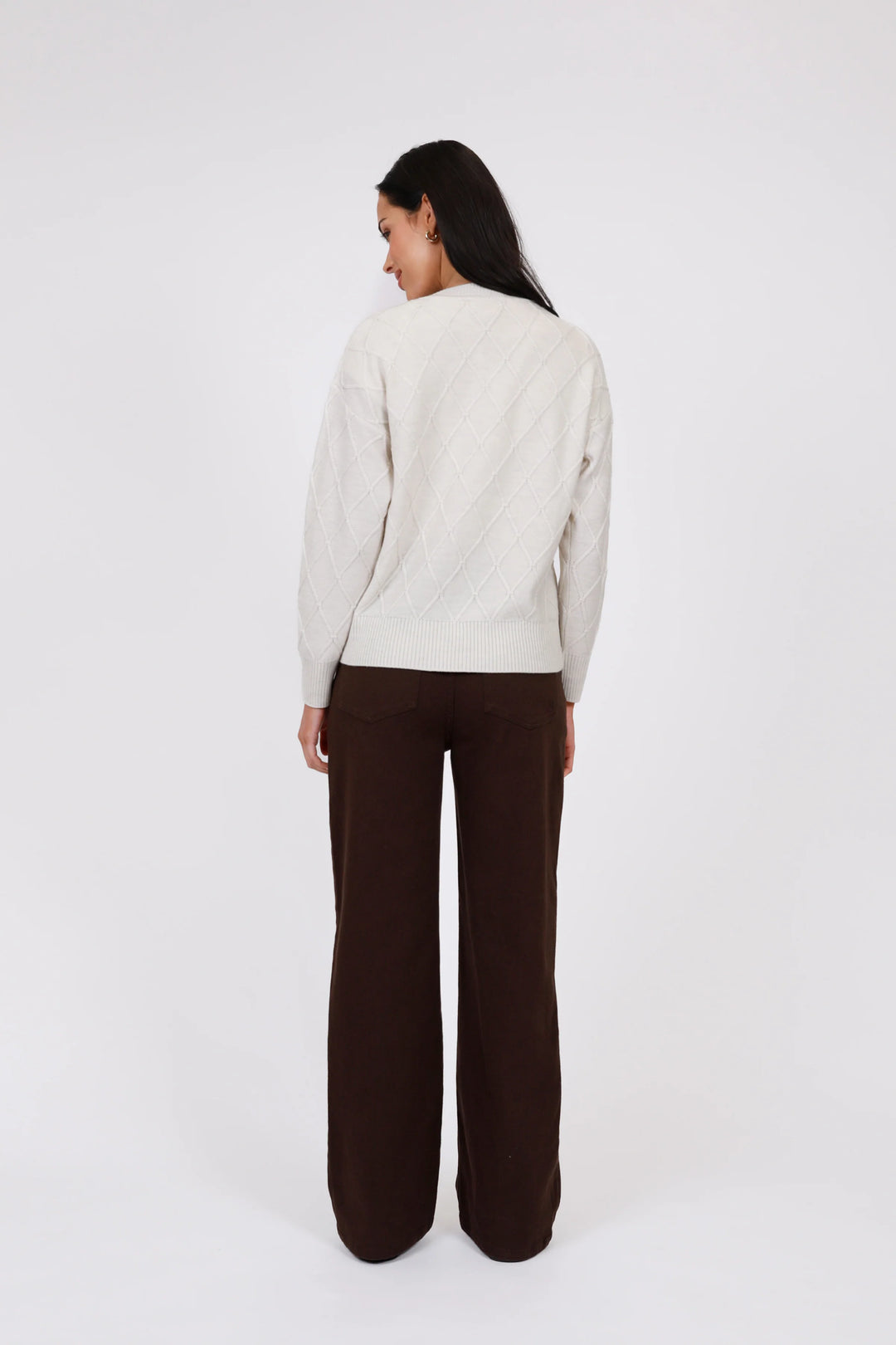 Frost Knit Cardigan | Ivory