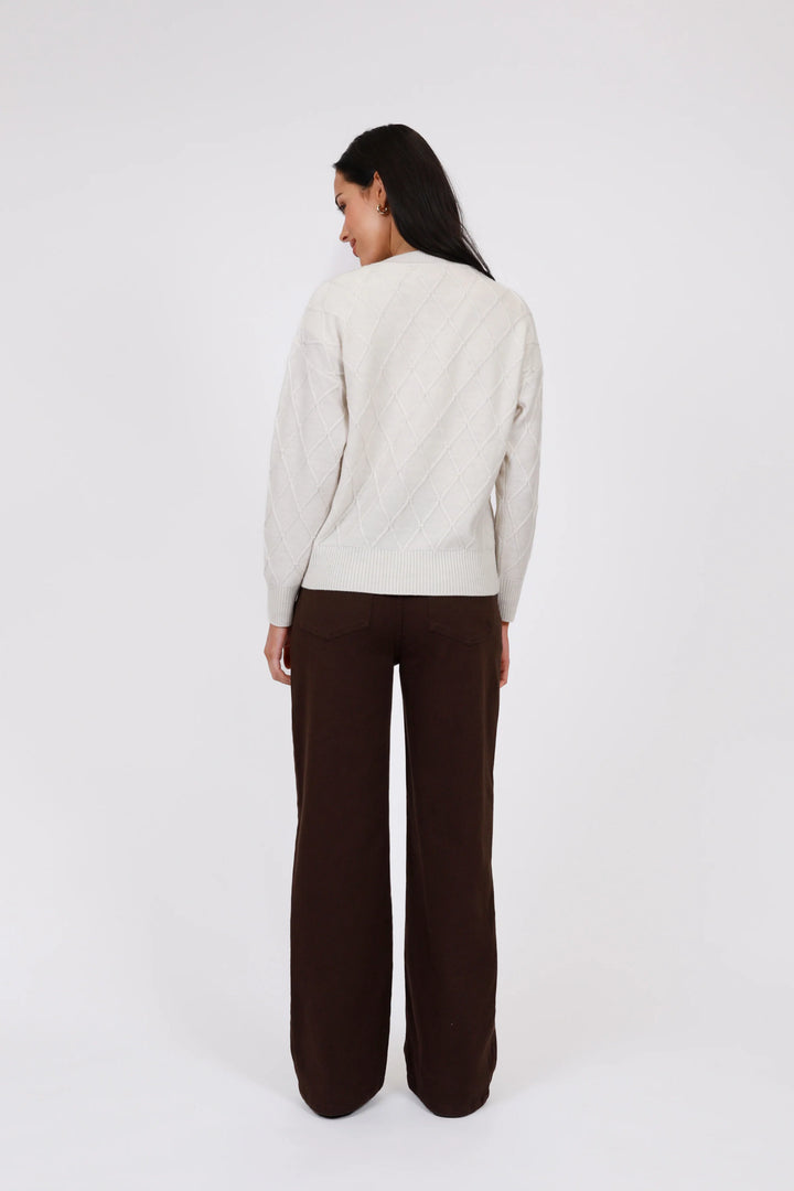 Frost Knit Cardigan | Ivory