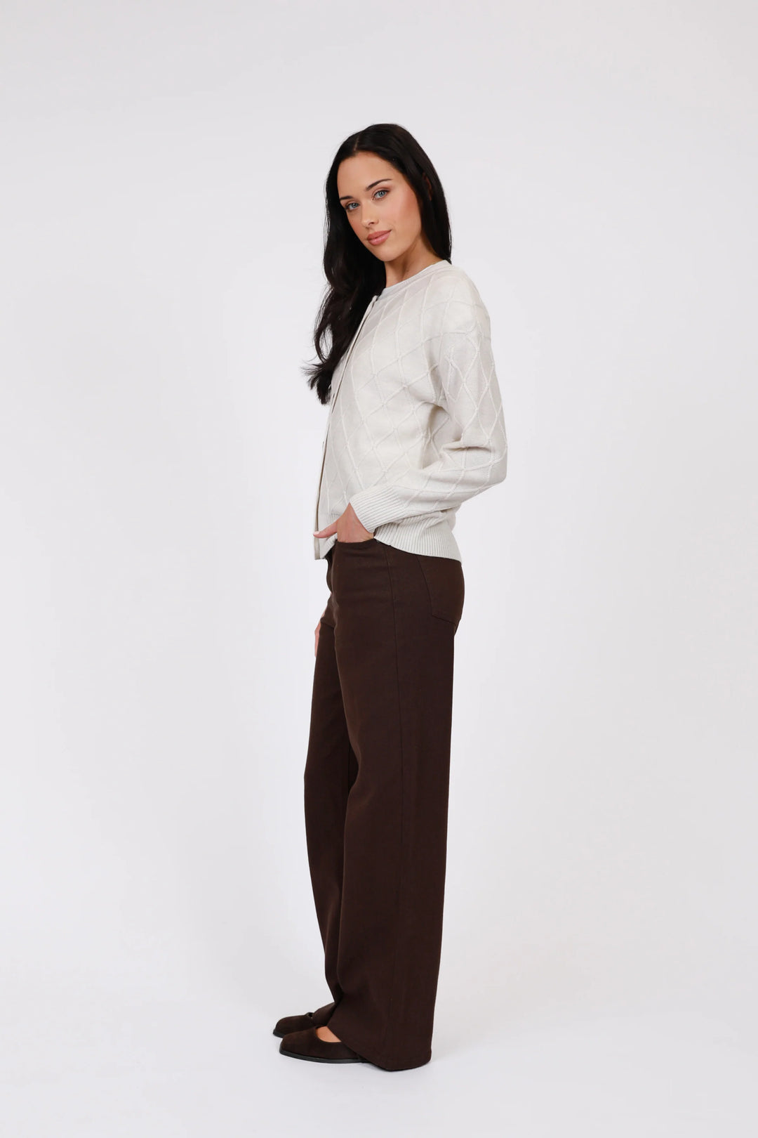 Frost Knit Cardigan | Ivory
