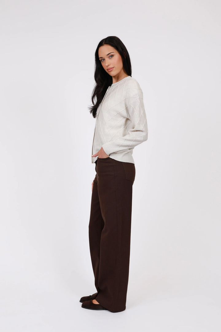 Frost Knit Cardigan | Ivory