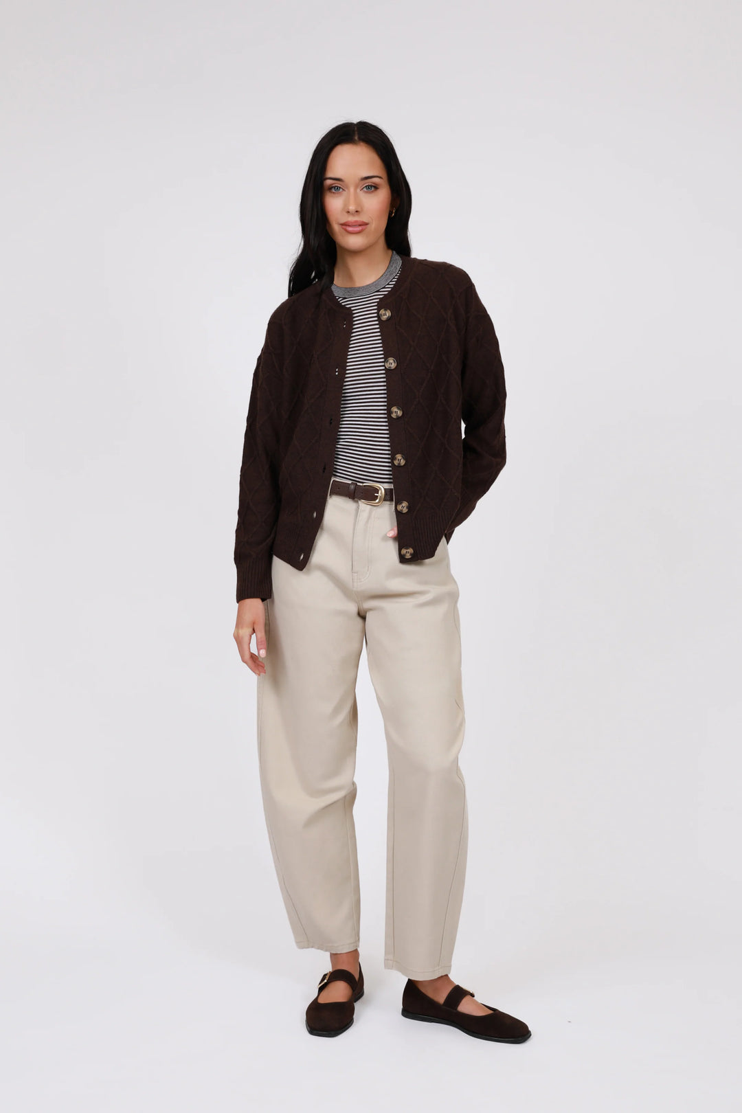 Frost Knit Cardigan | Java