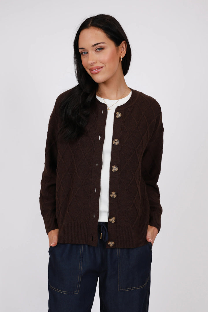 Frost Knit Cardigan | Java