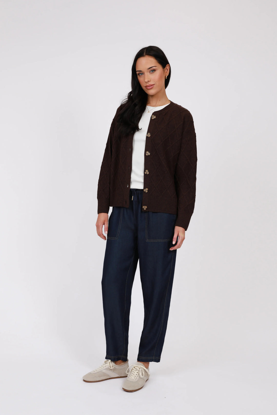 Frost Knit Cardigan | Java