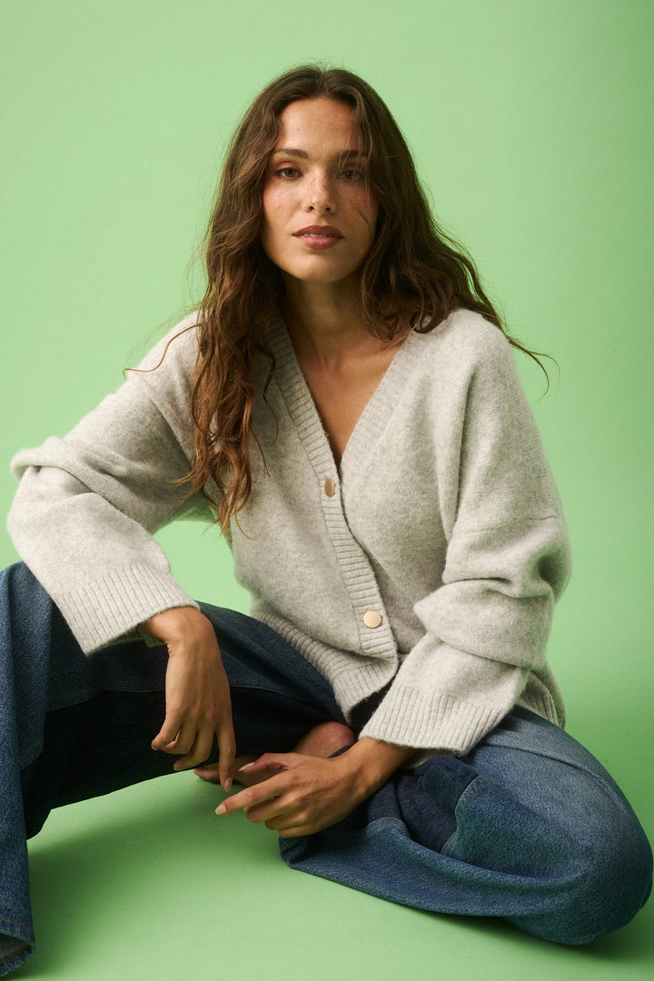 Adela Knit | Grey Marle