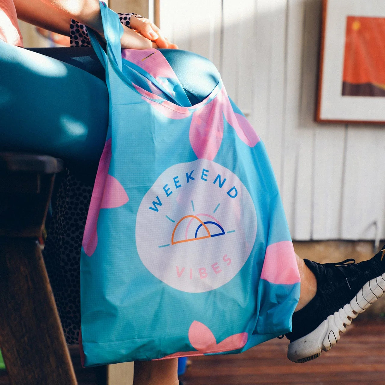Weekend vibes tote bag hotsell