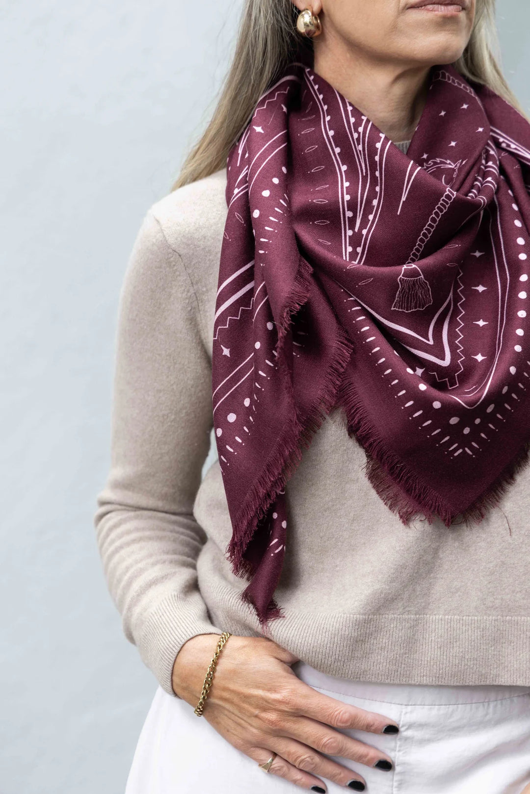 The Hadfield Wool Silk | Maroon